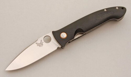 Benchmade Knives 745 Lum Mini DeJavoo with Contoured G-10 Scales handle material - Obverse Side - Item #KLC13936