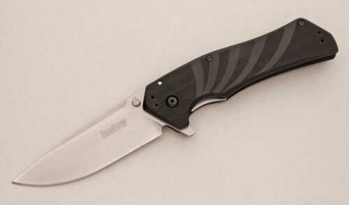 Kershaw Knives 1860 Piston Flipper with Machined G-10 Scales handle material - Obverse Side - Item #KLC13940