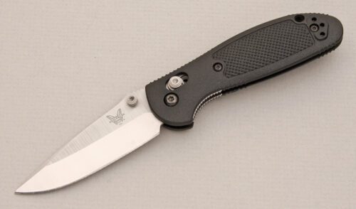 Benchmade Knives 556 Mini Griptilian Axis Lock with Nylon Polymer Scales handle material - Obverse Side - Item #KLC13944