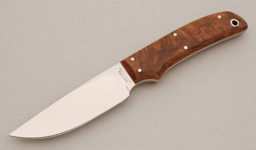 Ruffin Johnson Small Game Hunter with Mesquite Wood Handle Scales handle material - Obverse Side - Item #KLC13951