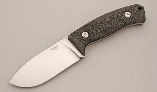 LionSteel M3 with 3D Black Micarta Scales handle material - Obverse Side - Item #KLC13961