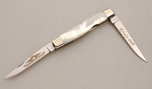 Schatt & Morgan 2003 President's Choice with Mother of Pearl Scales handle material - Obverse Side - Item #KLC13988