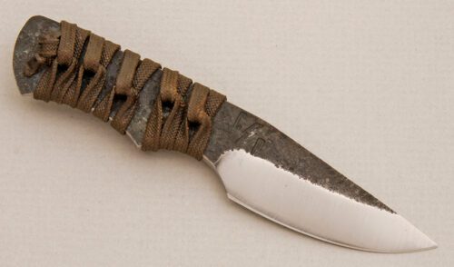 Corey Dunlap Mini Brut De Forge EDC with Cord Wrapped Handle handle material - Obverse Side - Item #KLC13999