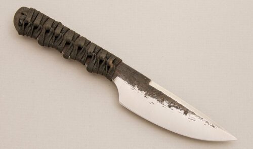 Corey Dunlap Brut De Fogre Tactical EDC with Cord Wrapped Handle handle material - Obverse Side - Item #KLC14000