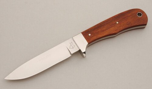 Bowen Knives Bowen Knives Hunter with Rosewood Handle Scales handle material - Obverse Side - Item #KLC14022