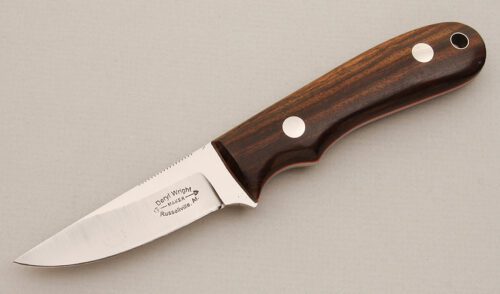 Deryl Wright White Water Hunter with Desert Ironwood handle material - Obverse Side - Item #KLC14023