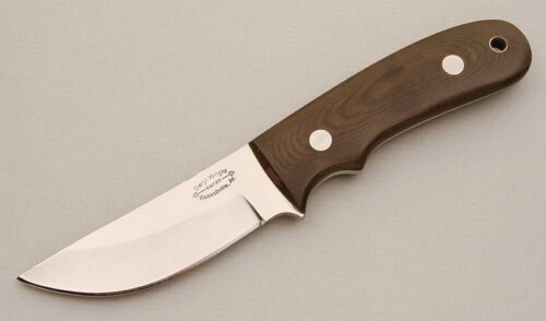 Deryl Wright Hunter with Green Micarta handle material - Obverse Side - Item #KLC14024