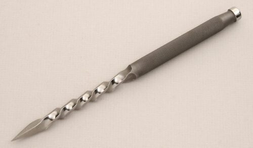 Pat Crawford Devil Dart with 440C Stainless Handle handle material - Obverse Side - Item #KLC14037