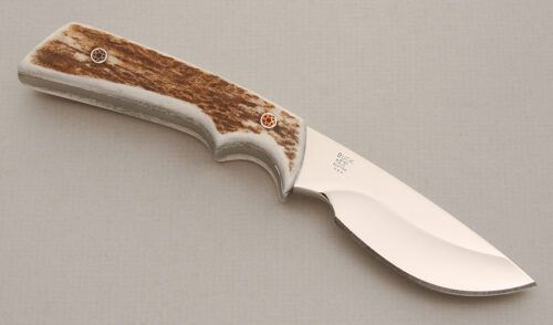 Buck Knives 0919EKSCA Cabela Custom with Elk Antler Scales handle material - Obverse Side - Item #KLC14056