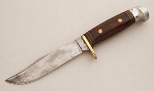 Western Cutlery Western Model W36 Hunter with Pakkawood Handle Scales handle material - Obverse Side - Item #KLC14063
