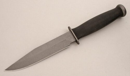 Sog Knives SOG S21 Government Agent with Black Kraton handle material - Obverse Side - Item #KLC14094