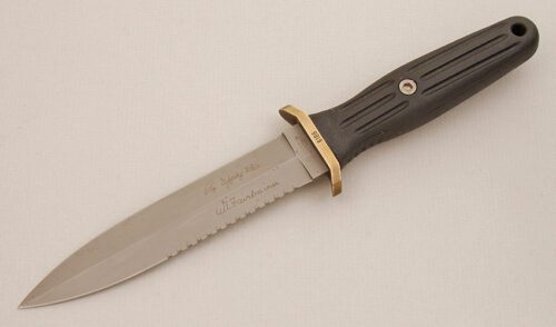 Boker Knives Applegate Fighting Knife with Fiberglass Reinforced Delrin handle material - Obverse Side - Item #KLC14096