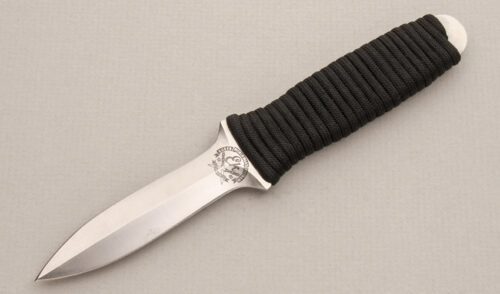 Ek Knives Model 2 Boot Knife with Cord Wrap handle material - Obverse Side - Item #KLC14109