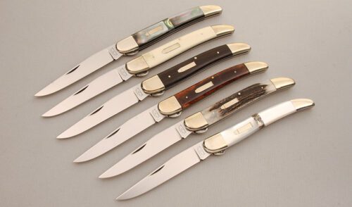 A.G. Russell Set of 6 AG 111 Knives with N/A handle material - Obverse Side - Item #KLC14119