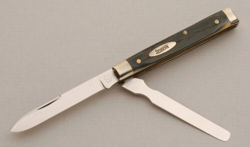 Marble's Knives Doctor's Knife with Mastadon Bone Scales handle material - Obverse Side - Item #KLC14134