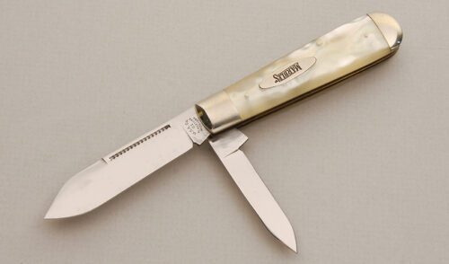 Marble's Knives English Jack with Pearl Scales handle material - Obverse Side - Item #KLC14135