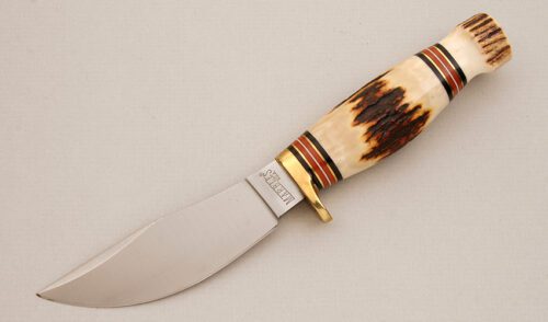 Marble's Knives Woodcraft with Stag Handle handle material - Obverse Side - Item #KLC14140