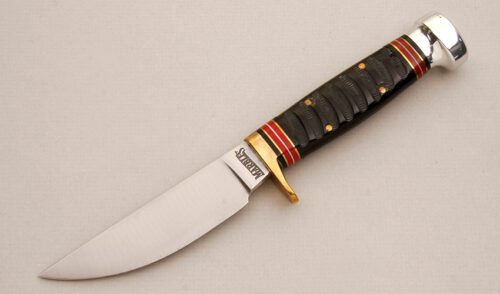 Marble's Knives Plainsman with Impala Horn Handle handle material - Obverse Side - Item #KLC14142