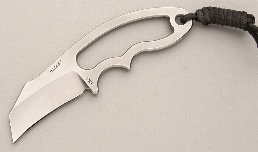 Hogue Knives EX-F03 Neck Knife with Skeleton Handle handle material - Obverse Side - Item #KLC14153