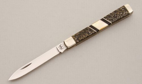 Case Cutlery EX185 Doctor's Knife with Apache Gold handle material - Obverse Side - Item #KLC14160