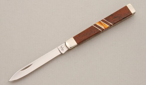 Case Cutlery EX185 Doctor's Knife with Mahogany Obsidian handle material - Obverse Side - Item #KLC14161