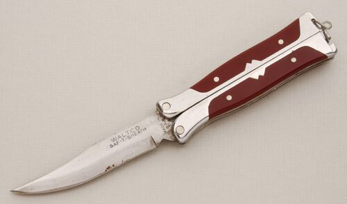 Waltco Cutlery Saf-T-Sheath Balisong with N/A handle material - Obverse Side - Item #KLC14171