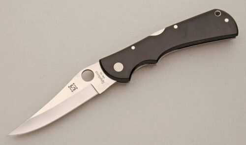 Spyderco Knives C58BMS J.D. Smith Lockback with Micarta Handle handle material - Obverse Side - Item #KLC14178