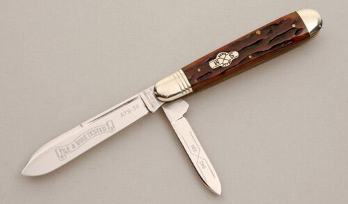 Schatt & Morgan 042229 English Jack with Wormwood Jigged Bone handle material - Obverse Side - Item #KLC14193