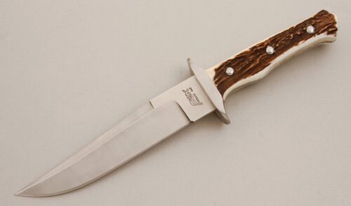 Fox Cutlery Bowie with Stag Handle handle material - Obverse Side - Item #KLC14199