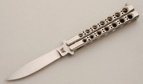 Benchmade Knives Balisong Butterfly with Zamak Handles handle material - Obverse Side - Item #KLC14206