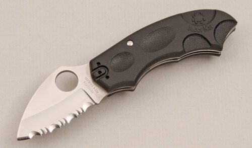 Spyderco Knives C64JBK Meerkat with FRN Handle Scales handle material - Obverse Side - Item #KLC14215