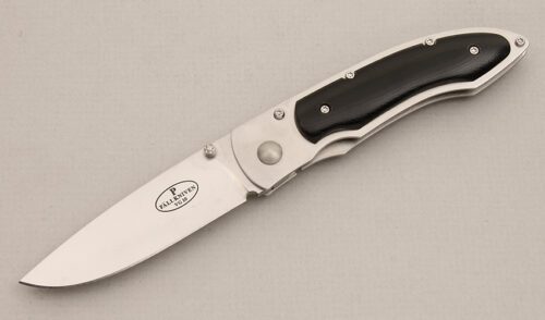 Fallkniven Knives FNP1 Linerlock Folder with Stainless Steel Frame handle material - Obverse Side - Item #KLC14216
