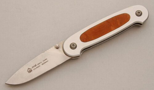 Puma Knives Oval with Stainless Steel Frame handle material - Obverse Side - Item #KLC14226