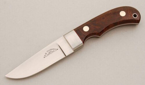 Stan Fujisaka Hunter with Desert Ironwood Scales handle material - Obverse Side - Item #KLC14229