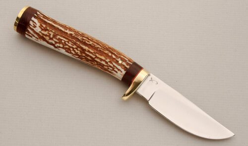 Clyde Fischer Hunter with Stag Handle handle material - Obverse Side - Item #KLC14253