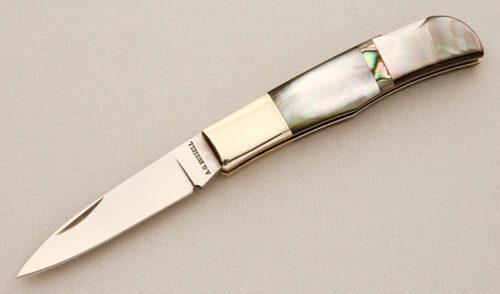 A.G. Russell Model 340 Lockback with Black Pearl