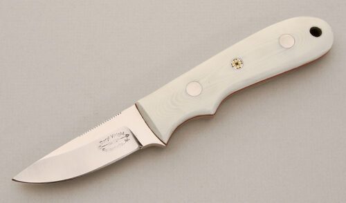 Deryl Wright Ozark Trail with White G10 Handle Scales handle material - Obverse Side - Item #KLC14315