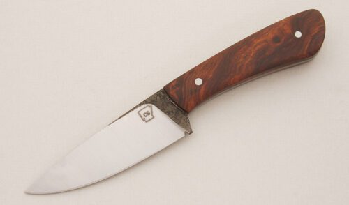Cass Stanford Custom Hunter with Desert Ironwood Scales handle material - Obverse Side - Item #KLC14323