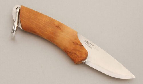 Helle Knives Fire with Birch Handle handle material - Obverse Side - Item #KLC14325