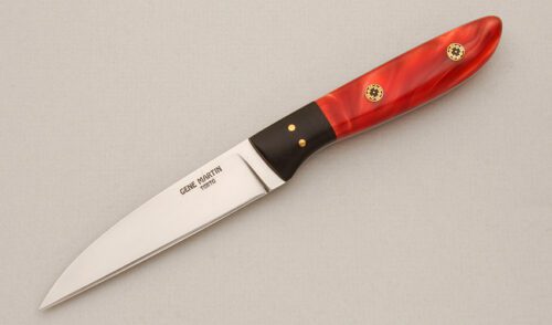 Gene Martin Wharncliffe Hunter with Composite Scales handle material - Obverse Side - Item #KLC14337