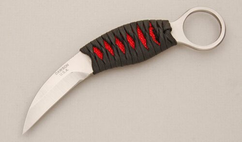 Barry Dawson Karambit with Cord Wrapped Handle handle material - Obverse Side - Item #KLC14339
