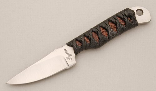 Lynn Dawson Hunter with Cord Wrapped Stingray handle material - Obverse Side - Item #KLC14340