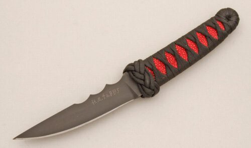 H.M. Tubbs Custom Fighter with Cord Wrapped Stingray handle material - Obverse Side - Item #KLC14346