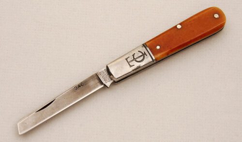 Great Eastern Cutlery Model 15C114 Ancient Barlow with Parchment Smooth Bone handle material - Obverse Side - Item #KLC14376