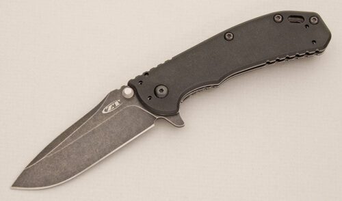 Kershaw Knives Zero Tolerance 0566BW with Black G10 Handle Scale handle material - Obverse Side - Item #KLC14393