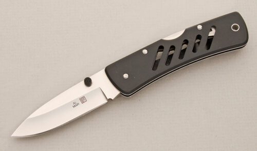 Al Mar Knives 3801 Backup Folder with Anodized Aluminum Scales handle material - Obverse Side - Item #KLC14396