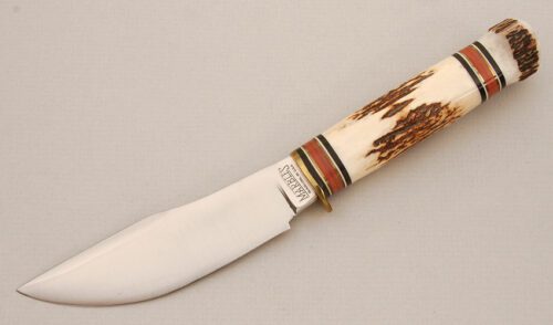 Marble's Knives 1998 Fieldcraft with Stag Handle handle material - Obverse Side - Item #KLC14403