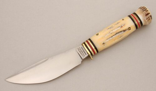 Marble's Knives Woodcraft with Stag Handle handle material - Obverse Side - Item #KLC14420