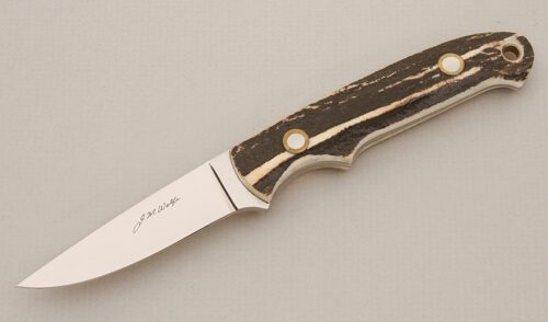 J.M. Wolfe Hunter with Stag Handle Scales handle material - Obverse Side - Item #KLC14423