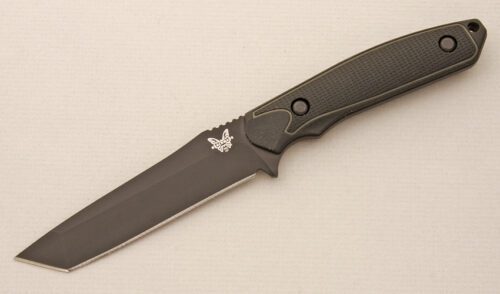 Benchmade Knives 167BK Protagonist with Rubberized Handle handle material - Obverse Side - Item #KLC14444